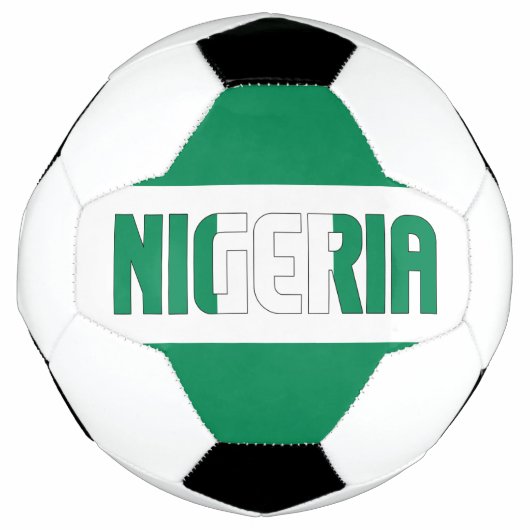 Nigeriaanse vlag Patriotic Voetbal (Voorkant)