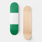 Nigeriaanse vlag persoonlijk skateboard (Voorkant)