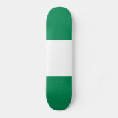 Nigeriaanse vlag persoonlijk skateboard (Voorkant)