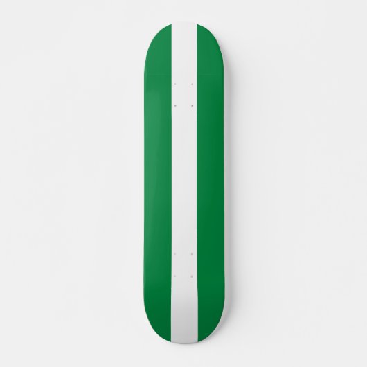 Nigeriaanse vlag persoonlijk skateboard (Voorkant)