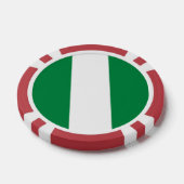 Nigeriaanse vlag poker chips (Enkel)