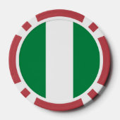 Nigeriaanse vlag poker chips (Achterkant)