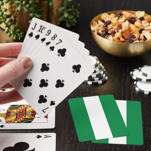 Nigeriaanse vlag pokerkaarten (Insitu)