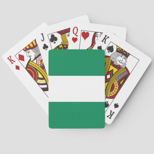 Nigeriaanse vlag pokerkaarten (Achterkant)