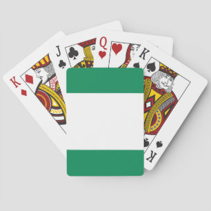 Nigeriaanse vlag pokerkaarten