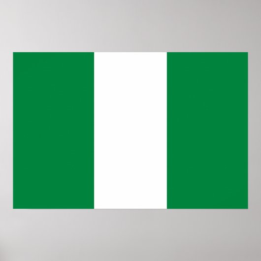 Nigeriaanse vlag poster (Voorkant)