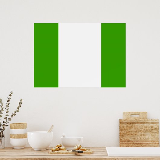 Nigeriaanse vlag poster (Keuken)