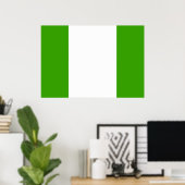 Nigeriaanse vlag poster (Thuiskantoor)