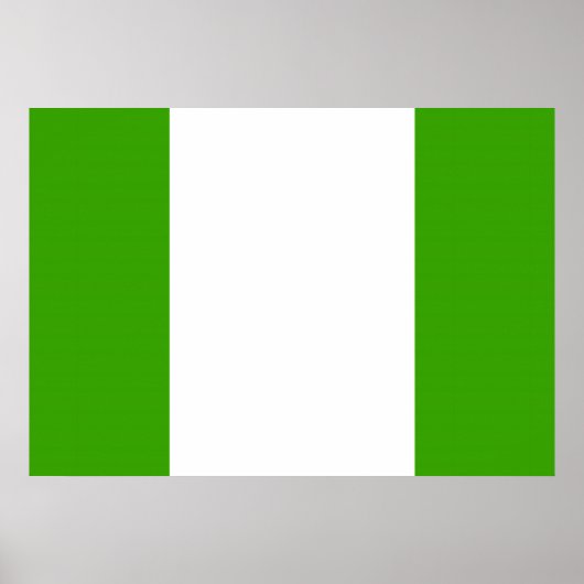 Nigeriaanse vlag poster (Voorkant)