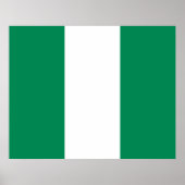 Nigeriaanse vlag poster (Voorkant)