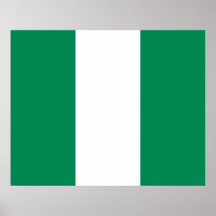 Nigeriaanse vlag poster
