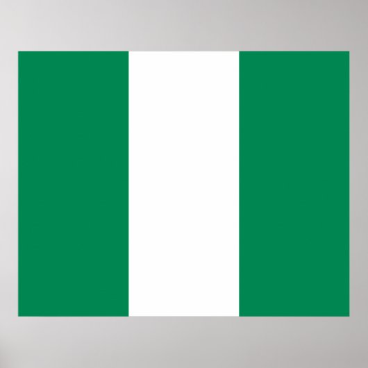 Nigeriaanse vlag poster (Voorkant)
