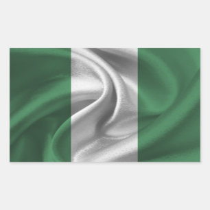 Nigeriaanse vlag rechthoekige sticker