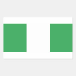 Nigeriaanse vlag rechthoekige sticker