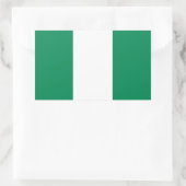 Nigeriaanse vlag rechthoekige sticker (Tas)