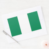 Nigeriaanse vlag rechthoekige sticker (Envelop)