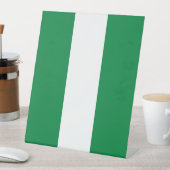 Nigeriaanse vlag reclamebord met voetstuk (Insitu)