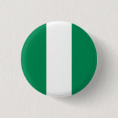Nigeriaanse vlag ronde button 3,2 cm (Voorkant)