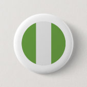 Nigeriaanse vlag ronde button 5,7 cm (Voorkant)