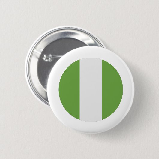 Nigeriaanse vlag ronde button 5,7 cm (Voorkant /achterkant)