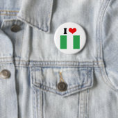 Nigeriaanse vlag ronde button 5,7 cm (In situ)