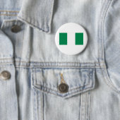 Nigeriaanse vlag ronde button 5,7 cm (In situ)