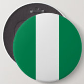 Nigeriaanse vlag ronde button 6,0 cm (Voorkant /achterkant)