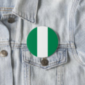 Nigeriaanse vlag ronde button 7,6 cm (In situ)