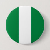 Nigeriaanse vlag ronde button 7,6 cm (Voorkant)
