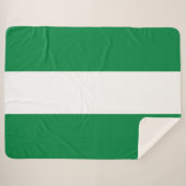 Nigeriaanse vlag sherpa deken (Voorkant (horizontaal))