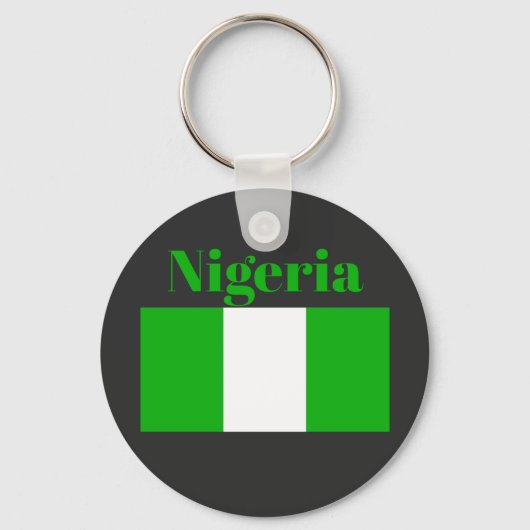 Nigeriaanse vlag sleutelhanger (Voorkant)