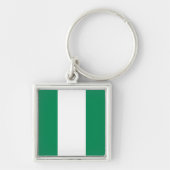 Nigeriaanse vlag Sleutelhanger (Voorkant)