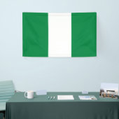Nigeriaanse vlag spandoek (Beurs)