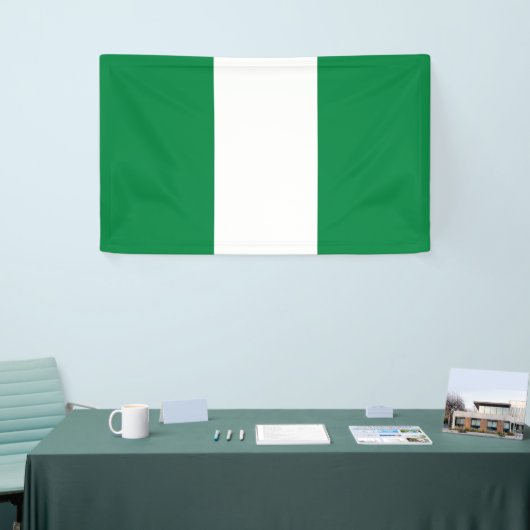 Nigeriaanse vlag spandoek (Beurs)