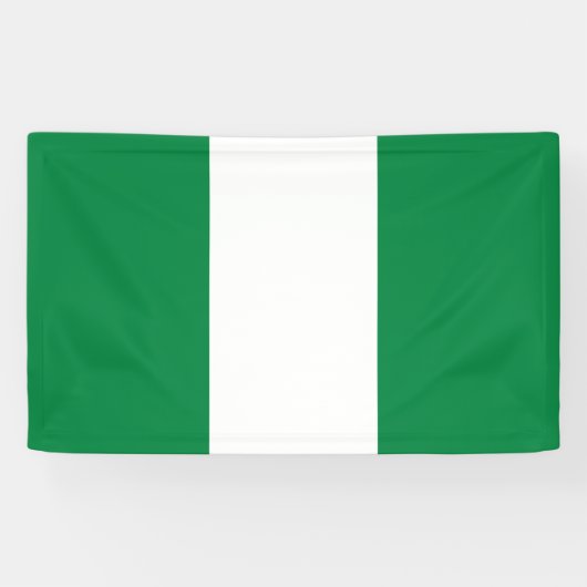 Nigeriaanse vlag spandoek (Horizontaal)