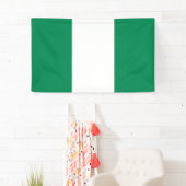 Nigeriaanse vlag spandoek (Insitu)