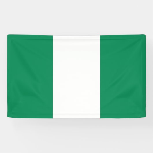 Nigeriaanse vlag spandoek (Horizontaal)