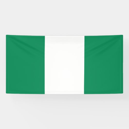 Nigeriaanse vlag spandoek (Horizontaal)