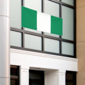 Nigeriaanse vlag spandoek (Buitenkant Gebouw)