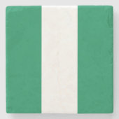 Nigeriaanse vlag stenen onderzetter (Voorkant)