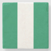 Nigeriaanse vlag stenen onderzetter (Voorkant)
