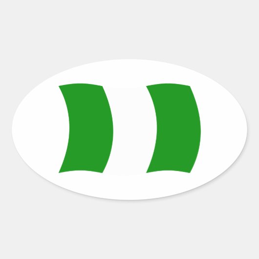 Nigeriaanse vlag Sticker (Voorkant)