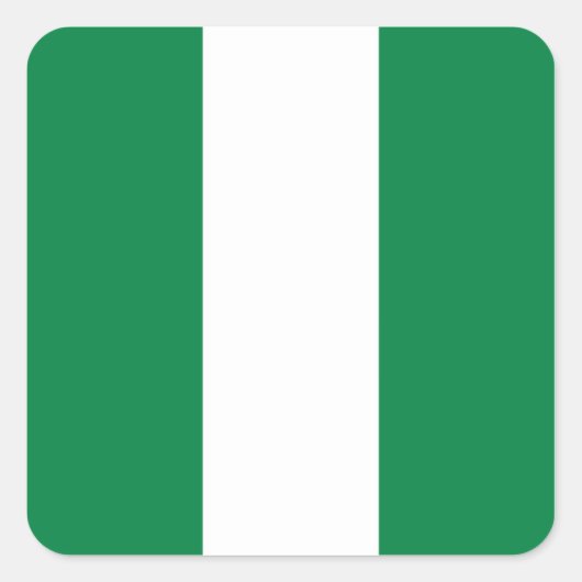 Nigeriaanse vlag Sticker (Voorkant)