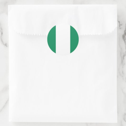 Nigeriaanse vlag Sticker (Tas)