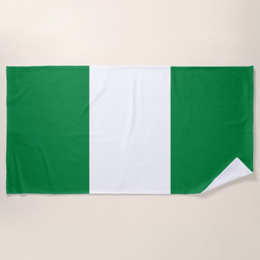 Nigeriaanse vlag strandlaken (Voorkant)