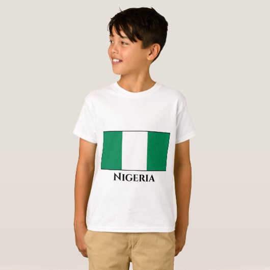 Nigeriaanse vlag t-shirt (Voorkant volledig)
