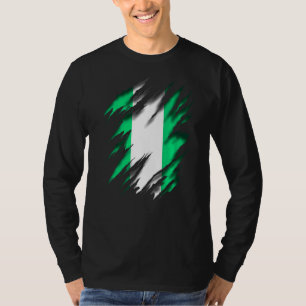 Nigeriaanse vlag t-shirt