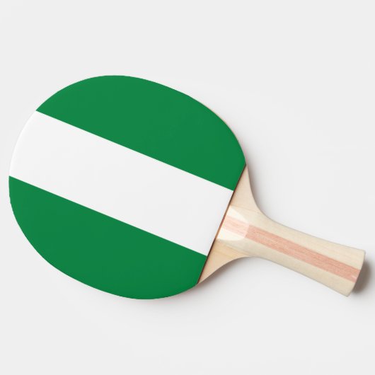 Nigeriaanse vlag tafeltennisbatje (Zijkant)