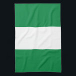 Nigeriaanse vlag theedoek<br><div class="desc">Een ideaal geschenk voor al diegenen die patriottisch zijn van hun land!</div>