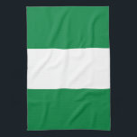 Nigeriaanse vlag theedoek<br><div class="desc">Een ideaal geschenk voor al diegenen die patriottisch zijn van hun land!</div>